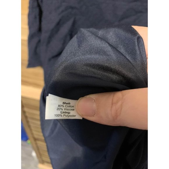 J Crew Dress Cold Shoulder Business Casual Boho Preppy Y2K Blue Size Medium - Picture 5 of 6